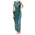 Green Platypus Aboriginal Art Tank Maxi Dress