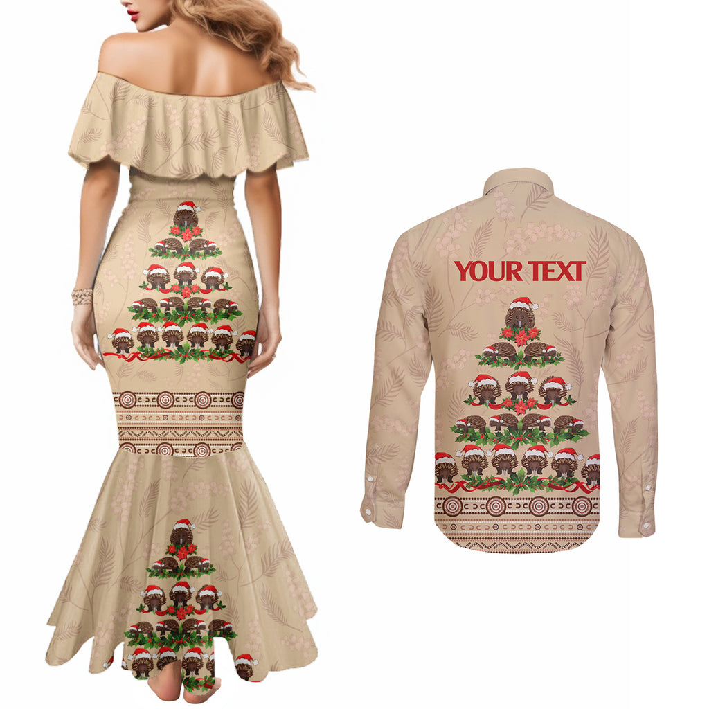 holiday-lighting-santa-echidna-christmas-tree-couples-matching-mermaid-dress-and-long-sleeve-button-shirt
