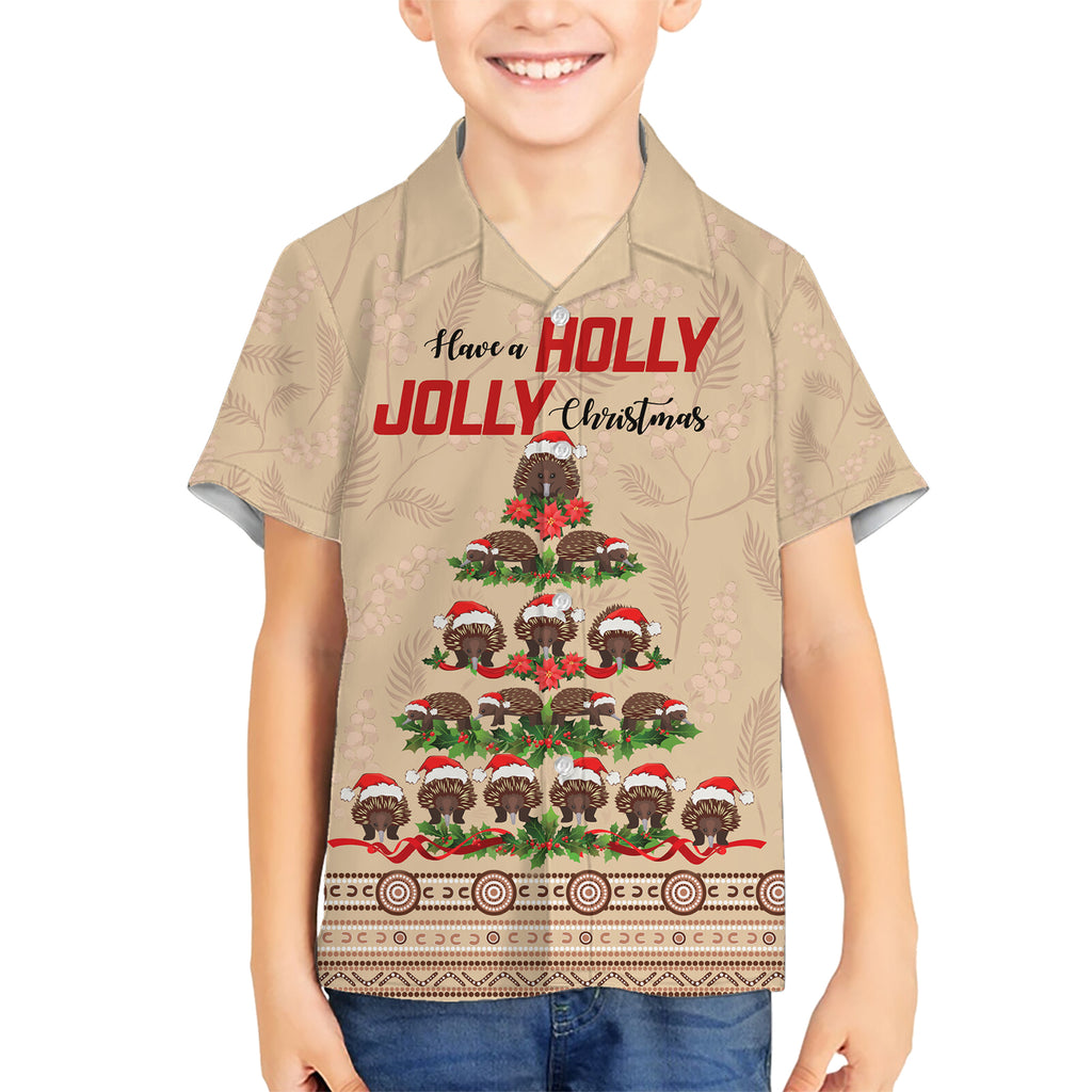 holiday-lighting-santa-echidna-christmas-tree-kid-hawaiian-shirt