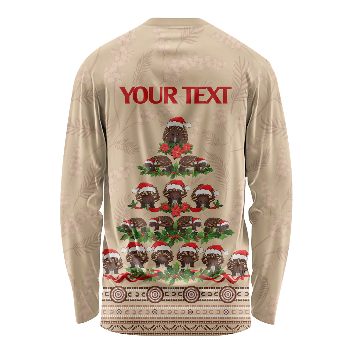holiday-lighting-santa-echidna-christmas-tree-long-sleeve-shirt
