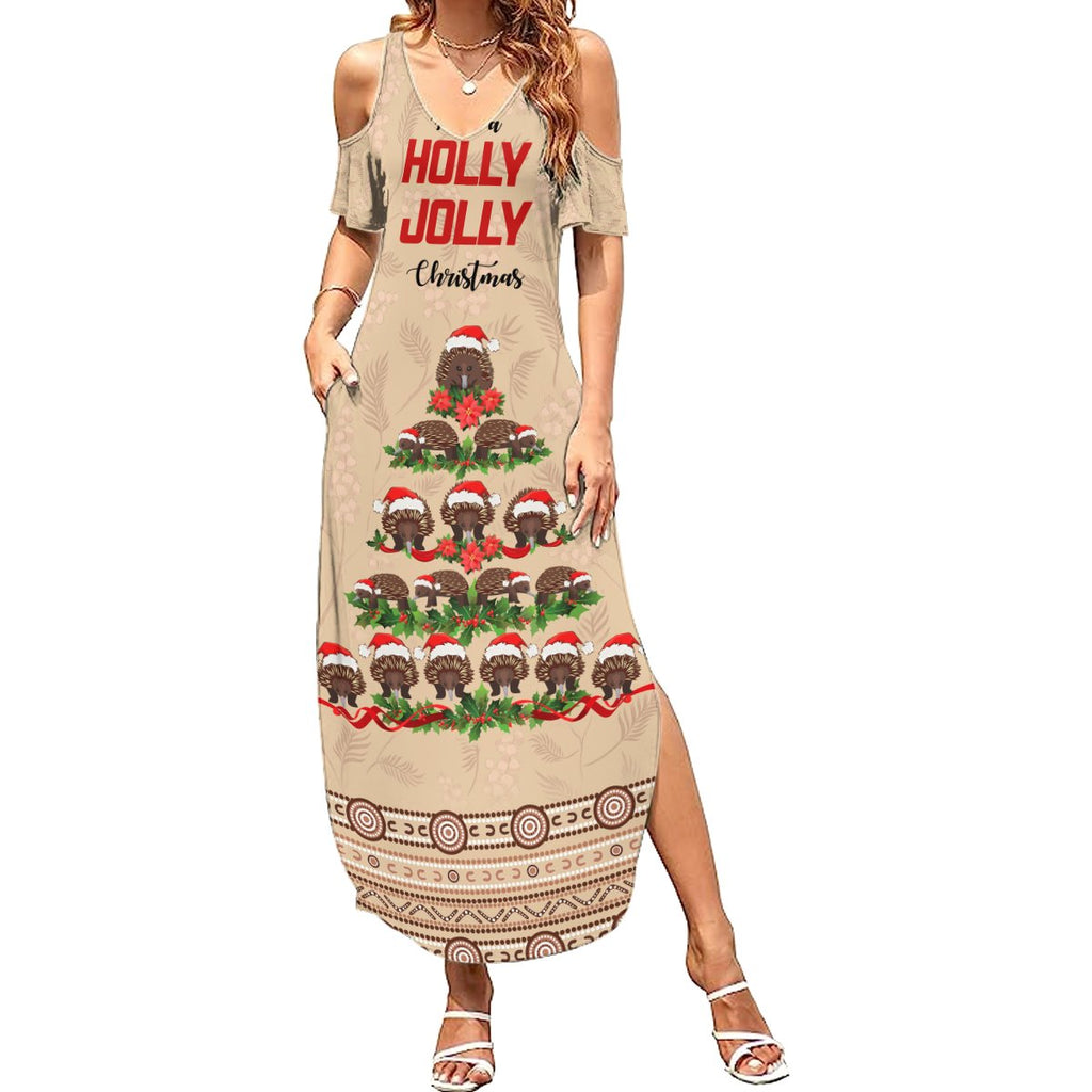 holiday-lighting-santa-echidna-christmas-tree-summer-maxi-dress