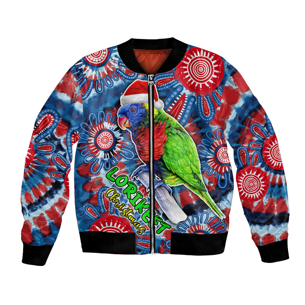 australia-lorikeet-aboriginal-rainbow-tie-dye-merry-christmas-bomber-jacket
