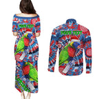 australia-lorikeet-aboriginal-rainbow-tie-dye-merry-christmas-couples-matching-puletasi-dress-and-long-sleeve-button-shirt