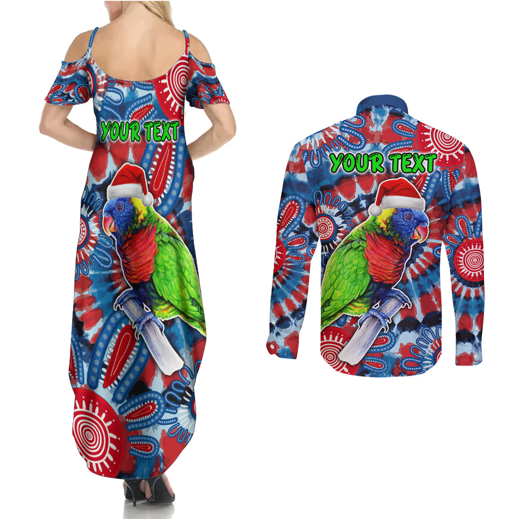 australia-lorikeet-aboriginal-rainbow-tie-dye-merry-christmas-couples-matching-summer-maxi-dress-and-long-sleeve-button-shirt