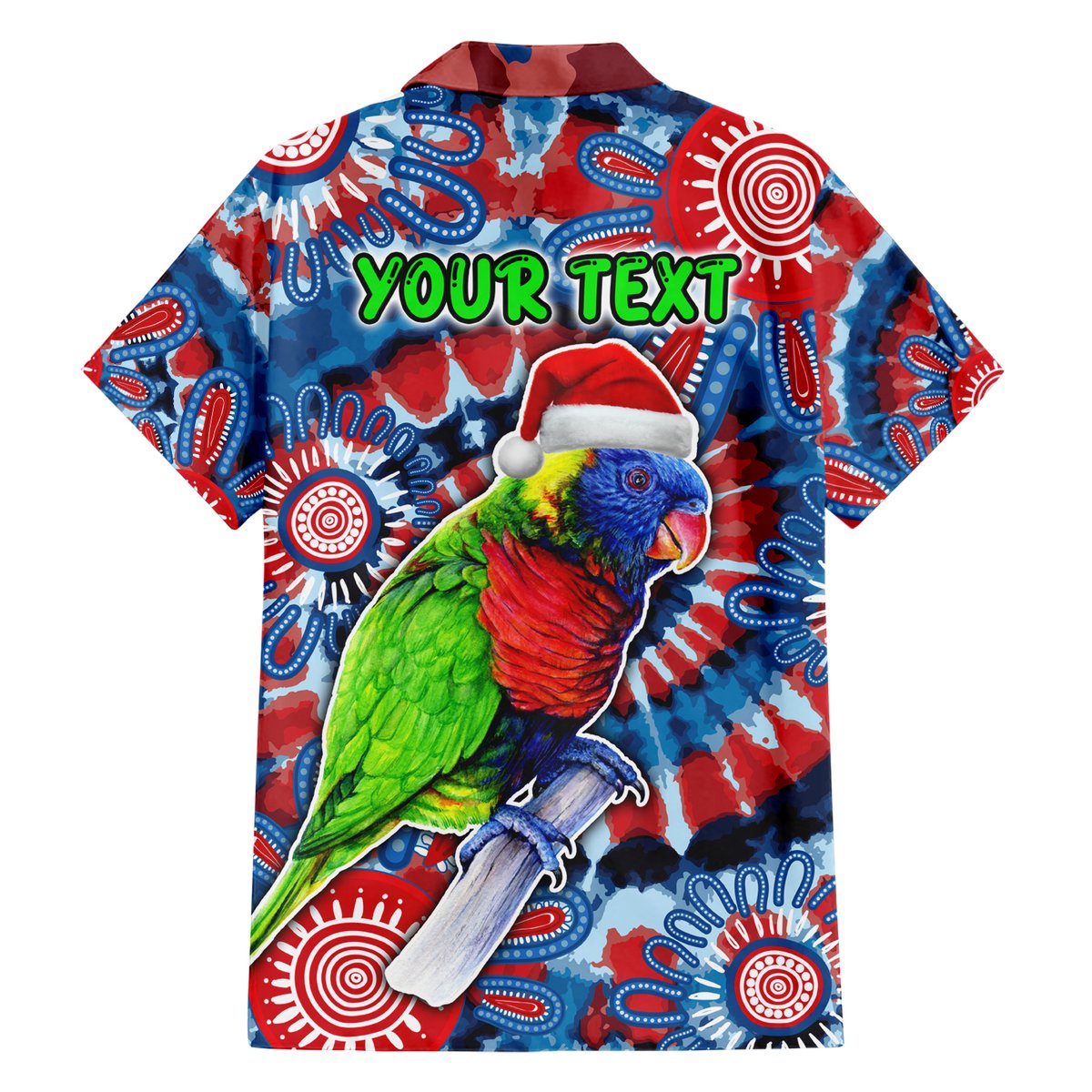 australia-lorikeet-aboriginal-rainbow-tie-dye-merry-christmas-hawaiian-shirt