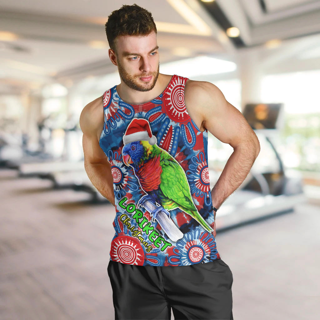 australia-lorikeet-aboriginal-rainbow-tie-dye-merry-christmas-men-tank-top
