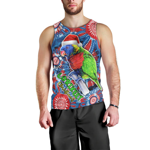 australia-lorikeet-aboriginal-rainbow-tie-dye-merry-christmas-men-tank-top