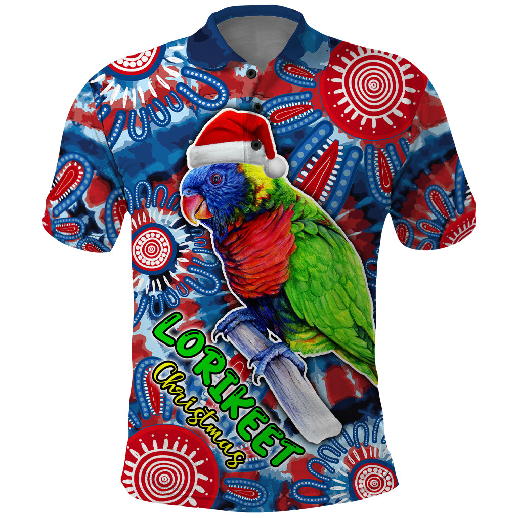australia-lorikeet-aboriginal-rainbow-tie-dye-merry-christmas-polo-shirt
