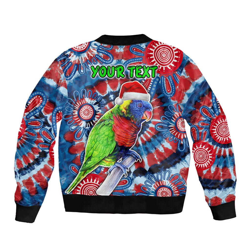 australia-lorikeet-aboriginal-rainbow-tie-dye-merry-christmas-sleeve-zip-bomber-jacket