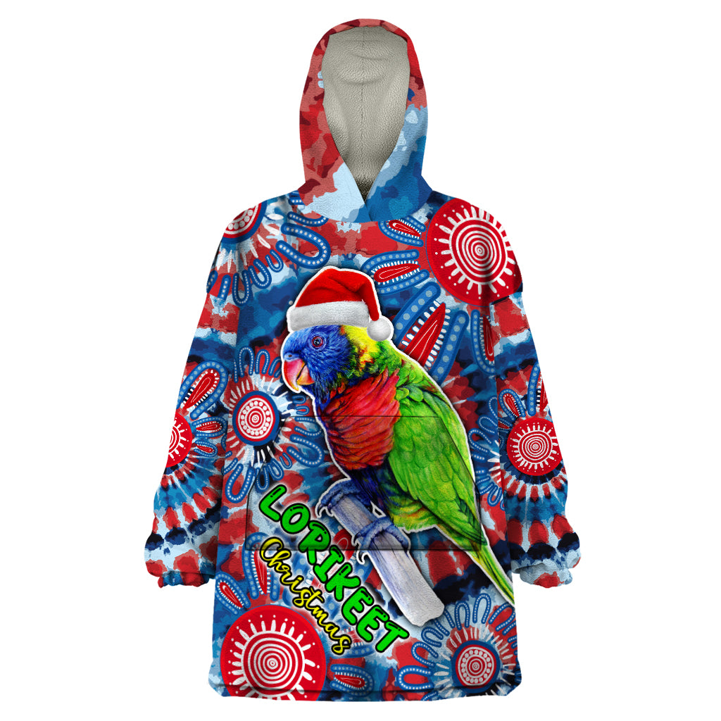 australia-lorikeet-aboriginal-rainbow-tie-dye-merry-christmas-wearable-blanket-hoodie