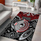 Aotearoa and Australia Area Rug New Zealand Honour The Treaty Ake!Ake!Ake!
