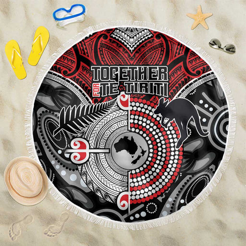 Aotearoa and Australia Beach Blanket New Zealand Honour The Treaty Ake!Ake!Ake!
