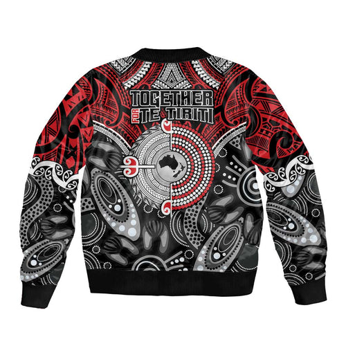 Aotearoa and Australia Bomber Jacket New Zealand Honour The Treaty Ake!Ake!Ake!