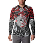Aotearoa and Australia Button Sweatshirt New Zealand Honour The Treaty Ake!Ake!Ake!