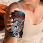 Aotearoa and Australia 4 in 1 Can Cooler Tumbler New Zealand Honour The Treaty Ake!Ake!Ake!