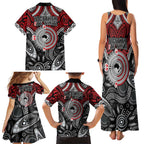 Aotearoa and Australia Family Matching Tank Maxi Dress and Hawaiian Shirt New Zealand Honour The Treaty Ake!Ake!Ake!