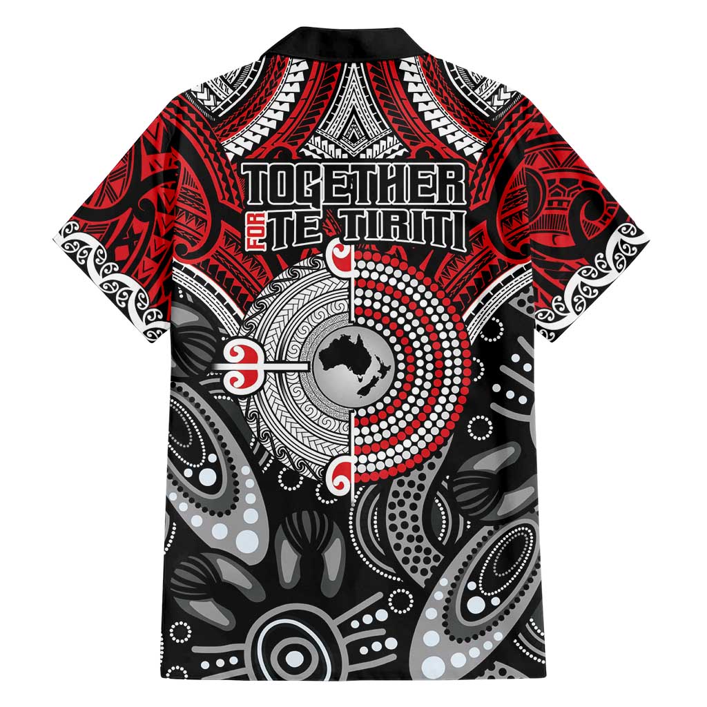 Aotearoa and Australia Hawaiian Shirt New Zealand Honour The Treaty Ake!Ake!Ake!
