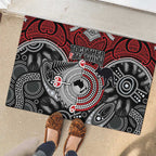 Aotearoa and Australia Rubber Doormat New Zealand Honour The Treaty Ake!Ake!Ake!