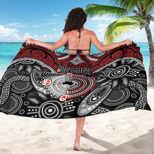 Aotearoa and Australia Sarong New Zealand Honour The Treaty Ake!Ake!Ake!