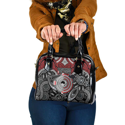 Aotearoa and Australia Shoulder Handbag New Zealand Honour The Treaty Ake!Ake!Ake!