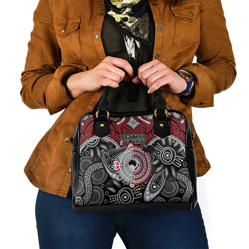 Aotearoa and Australia Shoulder Handbag New Zealand Honour The Treaty Ake!Ake!Ake!