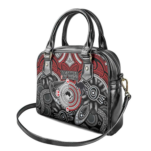Aotearoa and Australia Shoulder Handbag New Zealand Honour The Treaty Ake!Ake!Ake!