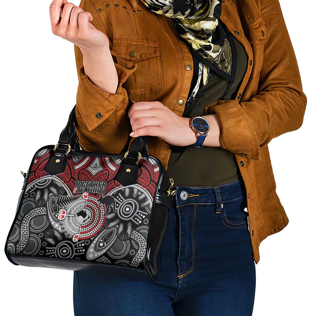 Aotearoa and Australia Shoulder Handbag New Zealand Honour The Treaty Ake!Ake!Ake!