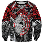 Aotearoa and Australia Sweatshirt New Zealand Honour The Treaty Ake!Ake!Ake!