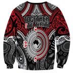Aotearoa and Australia Sweatshirt New Zealand Honour The Treaty Ake!Ake!Ake!