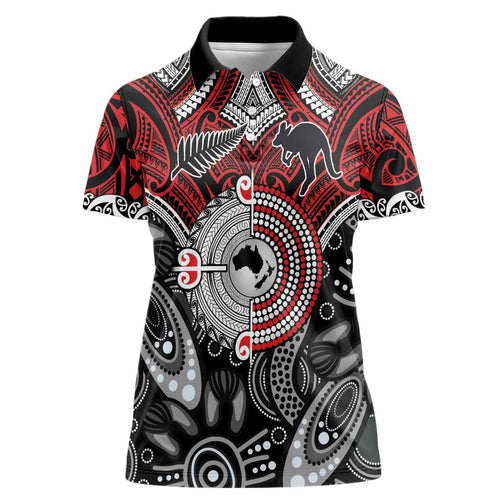 Aotearoa and Australia Women Polo Shirt New Zealand Honour The Treaty Ake!Ake!Ake!