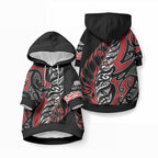 Koru Fern New Zealand Pet Hoodie Maori Tribal Pattern