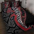 Koru Fern New Zealand Quilt Bed Set Maori Tribal Pattern