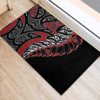Koru Fern New Zealand Rubber Doormat Maori Tribal Pattern