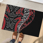 Koru Fern New Zealand Rubber Doormat Maori Tribal Pattern