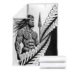 Koru Fern New Zealand Maori Tribal Warrior Blanket