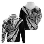 Koru Fern New Zealand Maori Tribal Warrior Hoodie
