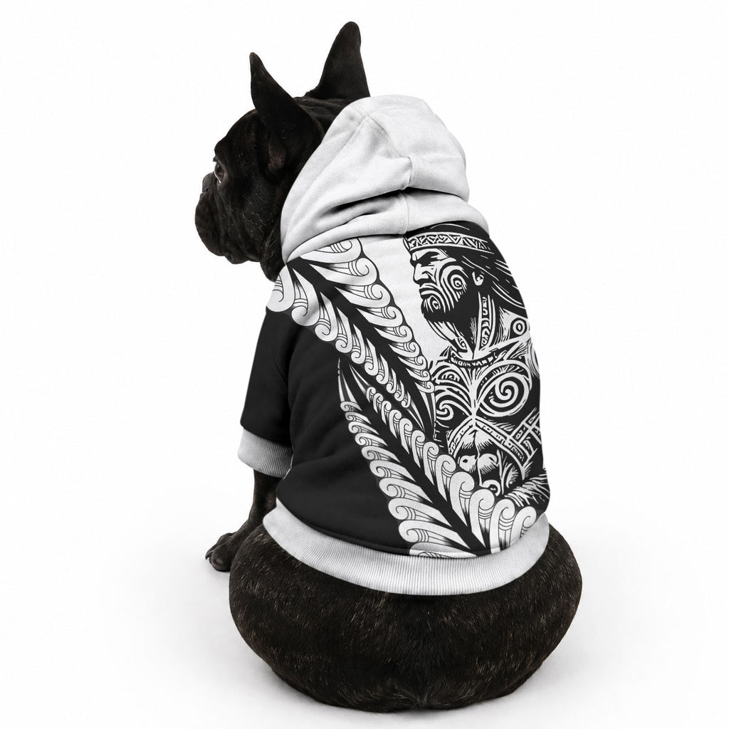 Koru Fern New Zealand Maori Tribal Warrior Pet Hoodie