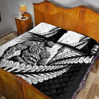 Koru Fern New Zealand Maori Tribal Warrior Quilt Bed Set