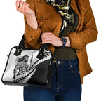 Koru Fern New Zealand Maori Tribal Warrior Shoulder Handbag
