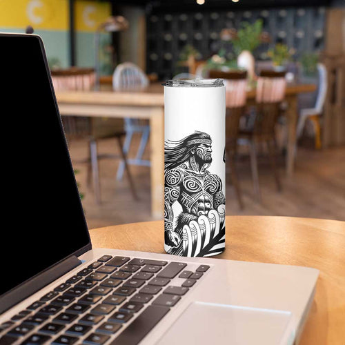 Koru Fern New Zealand Maori Tribal Warrior Skinny Tumbler
