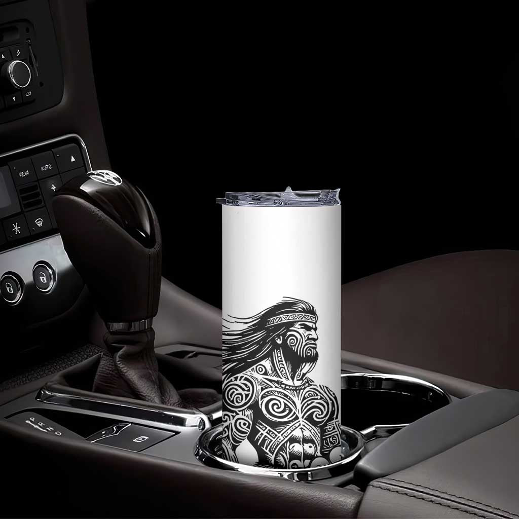 Koru Fern New Zealand Maori Tribal Warrior Skinny Tumbler