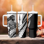Koru Fern New Zealand Maori Tribal Warrior Tumbler With Handle