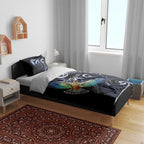 New Zealand Kea Bird Personalised Bedding Set Maori Tribal Koru Art