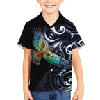 New Zealand Kea Bird Personalised Hawaiian Shirt Maori Tribal Koru Art