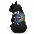 New Zealand Kea Bird Personalised Pet Hoodie Maori Tribal Koru Art