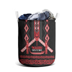 Toitu Te Tiriti Waitangi Laundry Basket Black Wharenui House - Aussie Hoodie
