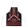 Toitu Te Tiriti Waitangi Apron Black Wharenui House - Aussie Hoodie