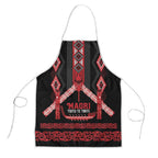 Toitu Te Tiriti Waitangi Apron Black Wharenui House - Aussie Hoodie