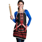 Toitu Te Tiriti Waitangi Apron Black Wharenui House - Aussie Hoodie