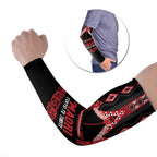 Toitu Te Tiriti Waitangi Arm Sleeves Black Wharenui House - Aussie Hoodie